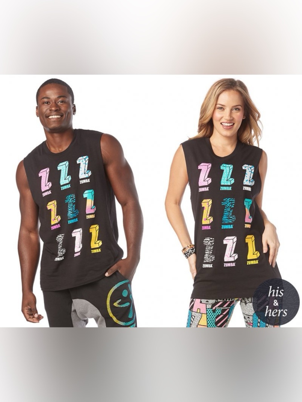 Zumba - I Want My Zumba Muscle Tank Top - Unisex - Bold Black